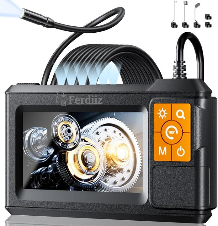 Ferdiiz 1080P HD Endoskopkamera P430-5M mit LED und IPS-Bildschirm