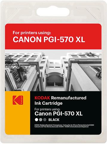 Actual product image Kodak Supplies 185C057030 matching Canon MG5750 Ink black 0318C001 PGI570XL 500 pages 22ml (FC)