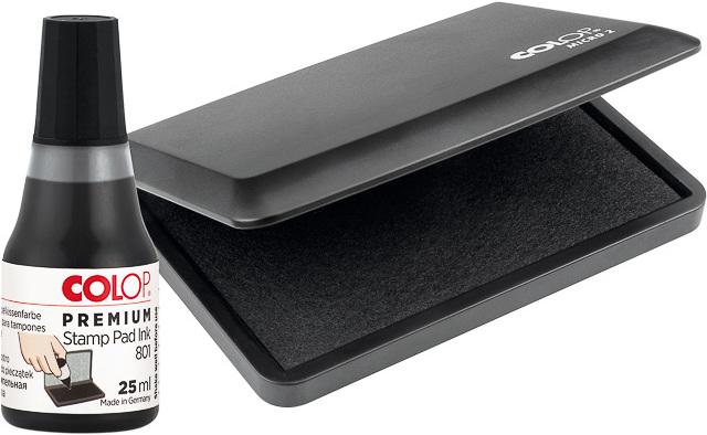 Actual product image Colop 151304 Stamp pad Micro 2 + colour 801 black