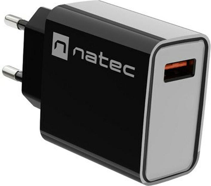 Produktbild Genesis NATEC ŁADOWARKA SIECIOWA RIBERA USB-A 18W CZARNA NUC-2058 (18 W)
