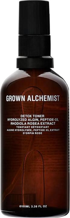 Produktbild Grown Alchemist Detox Toner: Hydrolized Algin, Peptide-33, Rhodiol Rosea Extract (Gesichtswasser, 100 ml)