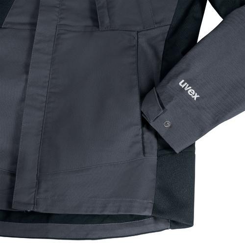Thumbnail - Uvex Safety, Arbeitsjacke, Arbeitsjacke uvex suXXeed industry grau, anthrazit 4XL (4XL)
