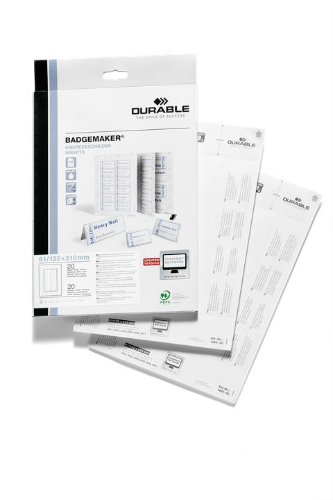 Actual product image Durable BADGEMAKER - Replacement labels