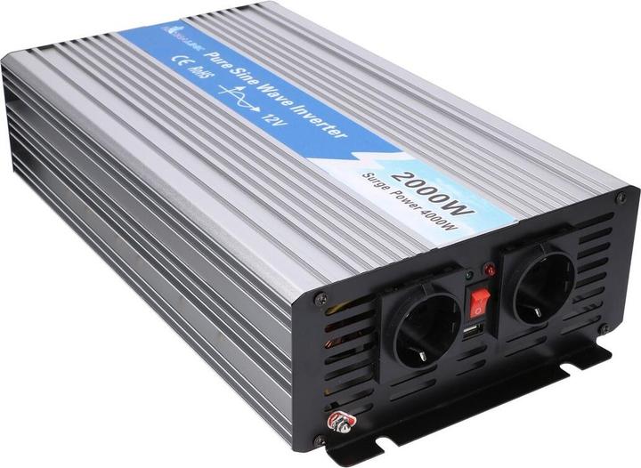 Actual product image Extralink VOLTAGE CONVERTER 12V - 230V, 2000W, PURE SINUS OPIP-2000W