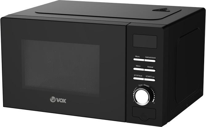 Actual product image Vox microvawe Oven MD40B (20 L, Power: 700 W, 8 Prog., black) (20 l)