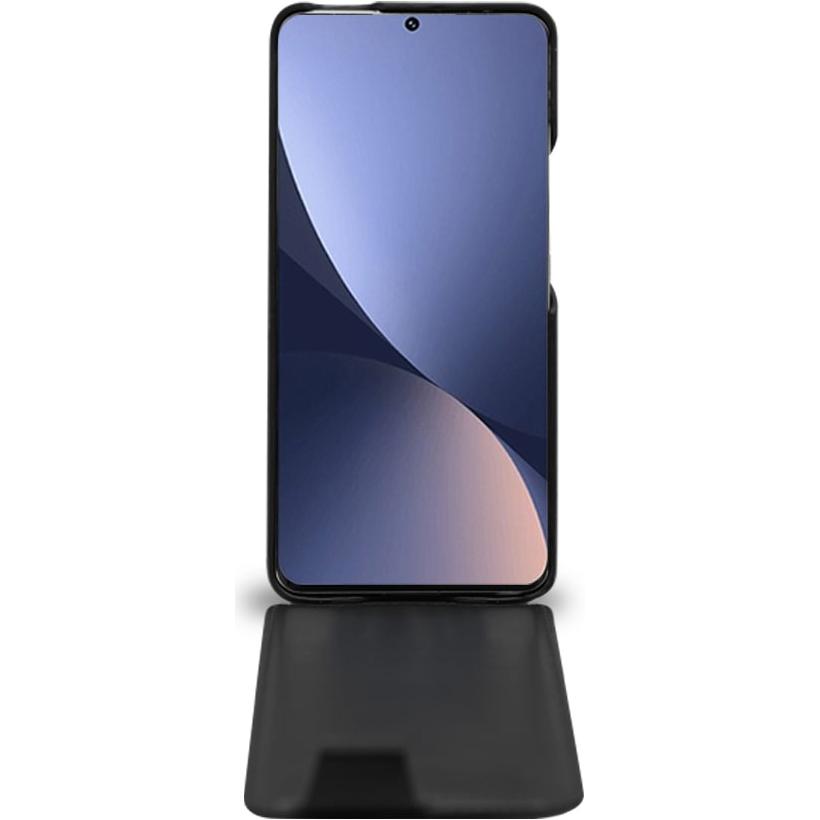 Thumbnail - Noreve Lederschutzhülle vertikal (Xiaomi 12 Pro), Smartphone Hülle, Schwarz