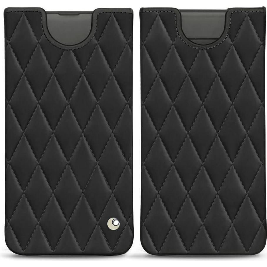Noreve Lederschutzhülle (Samsung Galaxy S10), Smartphone Hülle, Schwarz