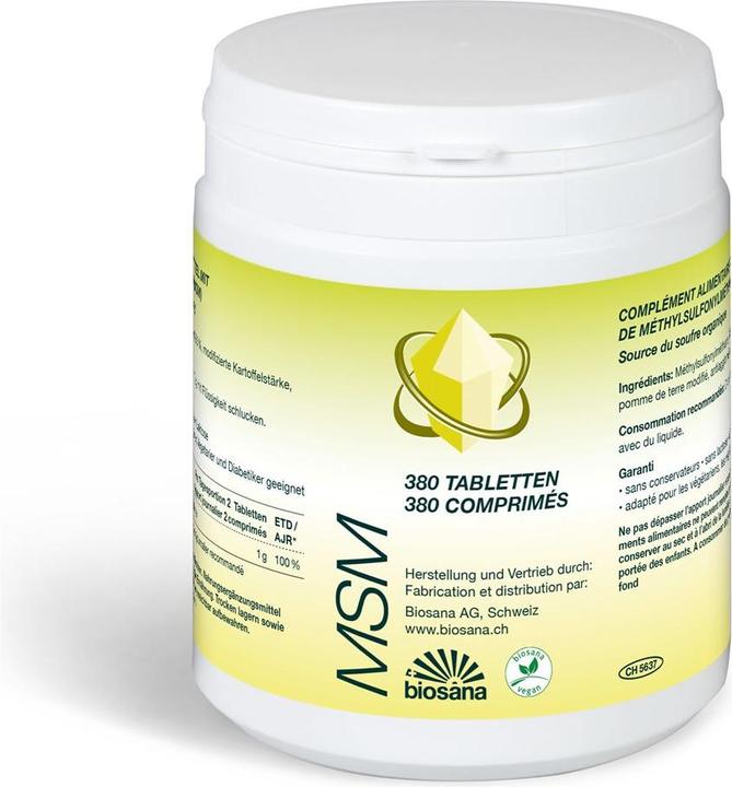 Actual product image Biosana MSM Methylsufonylmethane (380 Piece, Pills, 224 g)