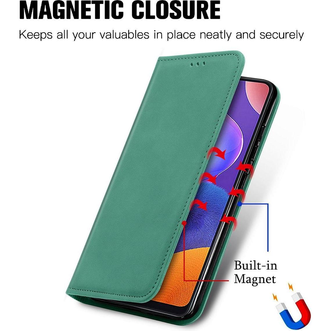 Thumbnail - König Design Hülle Handy Schutz für Samsung Galaxy A32 5G Case Cover Tasche Etui Bumper Grün (Samsung Galaxy A32 5G), Sm...