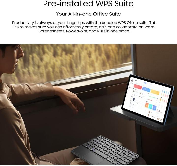 Produktbild Blackview Tab 16 Pro (4G, 11", 256 GB, Grau)