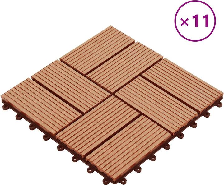 Produktbild vidaXL Terrassenfliese (11x, 30 x 30 cm)