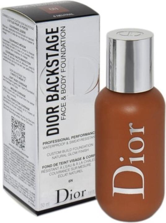 Actual product image Dior Backstage Fond de Teint Fluide Face / Body 6N (6n)