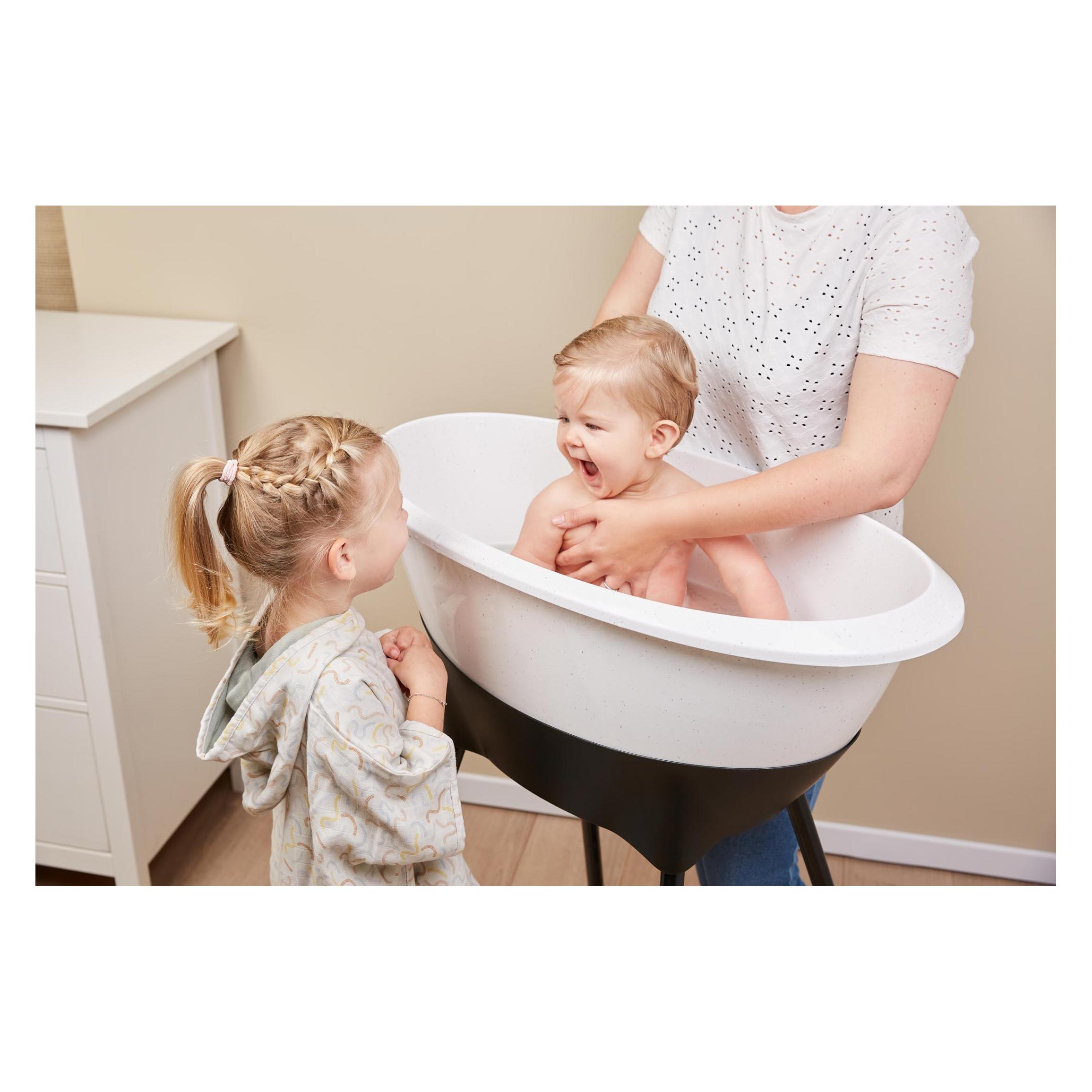 Baignoire Pour Bébé Luma Babycare - Design Ergonomique, Couleur Blanc Neige