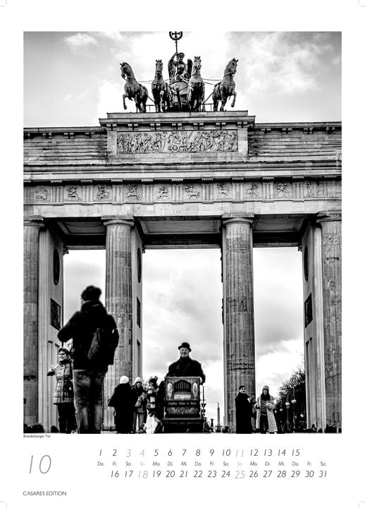 Actual product image Berlin schwarz-weiss 2026 S 29x21cm