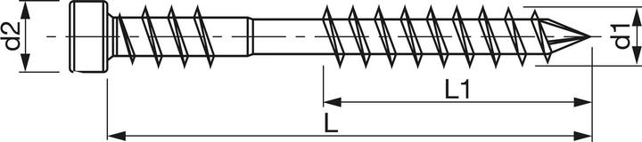 Image du produit Spax Terrasse A2 Culasse T-Star Plus T25 Filetage De Fixation Cut (200 Vis par pièce)