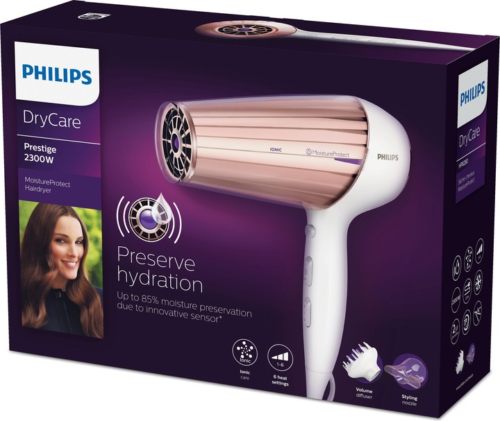 Productafbeelding Philips Haardroger wit/ roségoud