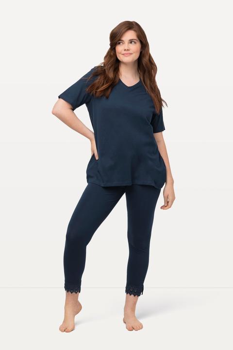 Produktbild Ulla Popken 7/8-Leggings, Saumspitze (54, 56)