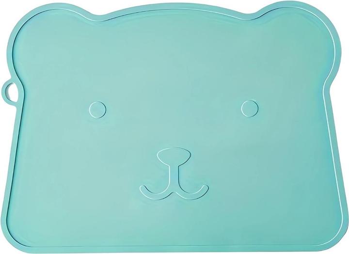 Produktbild Milkii Silikon Tischmatte/ Tischauflage, Bär - Ice Blue (36 x 27 cm)