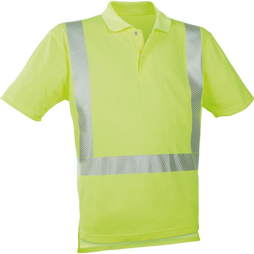 Watex, Arbeitsjacke, Warn-Polo-Shirt leuchtgelb, Gr. 2XL (XXL)