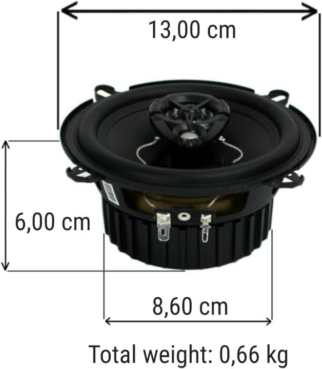 Image du produit Renegade Koaxial-Autolautsprecher-Set (2-Wege, 130 mm) (160 W, 13 cm)