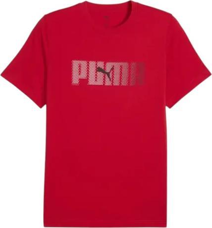 Puma Herren-T-Shirt Ess Logo Lab Tee Rot (M)