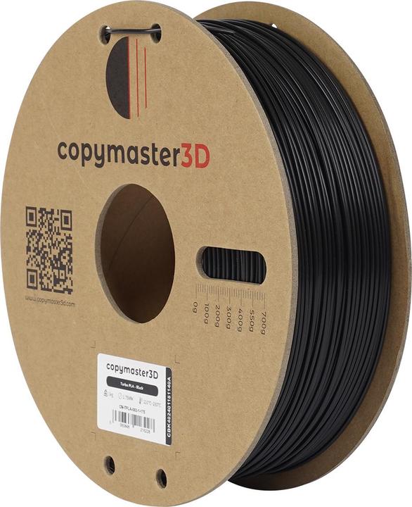 Actual product image Copymaster3D Turbo PLA Filament for 3D Printer, 1.75 mm, Red (PLA, 1.75 mm)