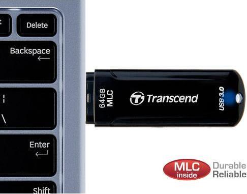 Image du produit Transcend 16GB JETFLASH750 USB3.0 MLC noir (16 Go, USB-A)
