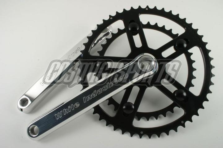 Actual product image White Industries VBC crank, 172.5mm, 68/73mm, square, polished silver (172.50 mm)