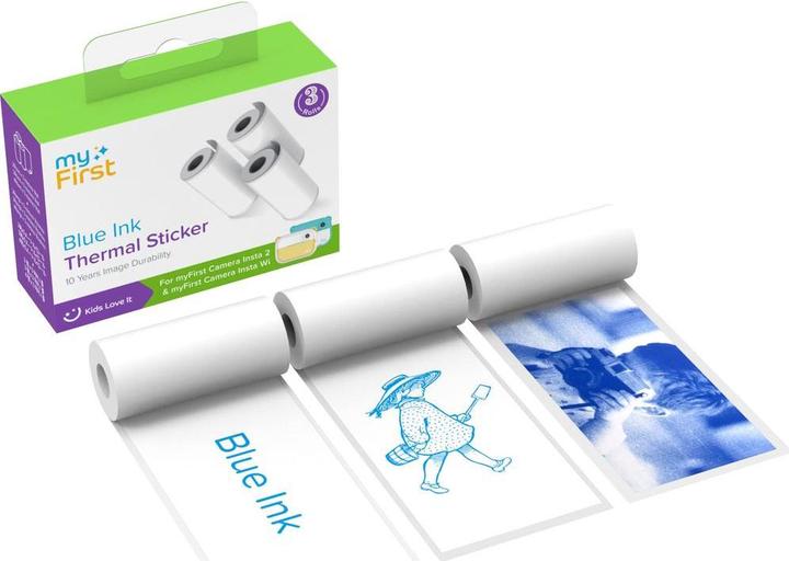 Actual product image myFirst rmyFirst Thermal Sticker White with Blue Ink
