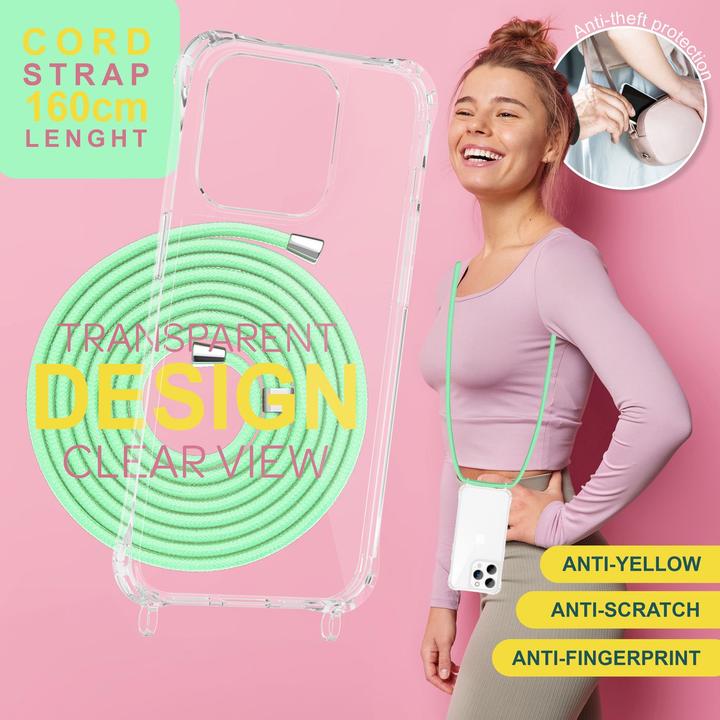 Produktbild Nalia Klare Hülle mit Kette zum Umhängen