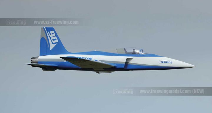 Actual product image Freewing Zeus 90mm PNP 6S Sport Jet EDF (Blue) (Jet)