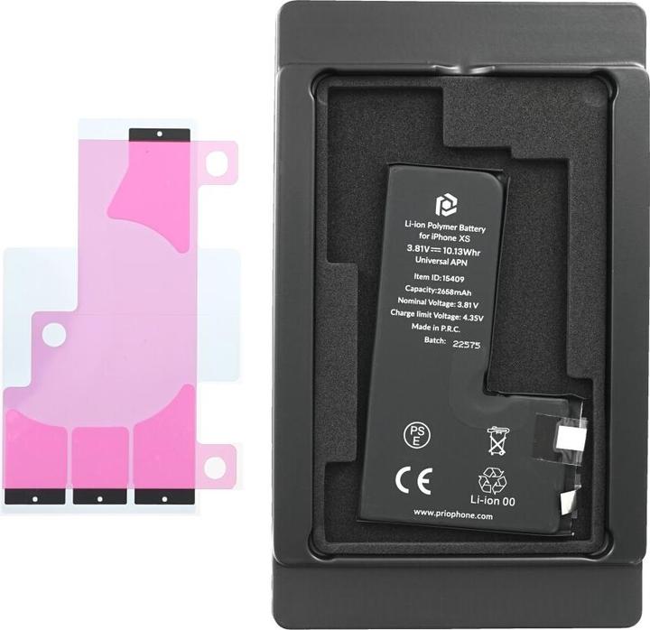 Actual product image prio Battery cell for iPhone Xs (without flex cable)