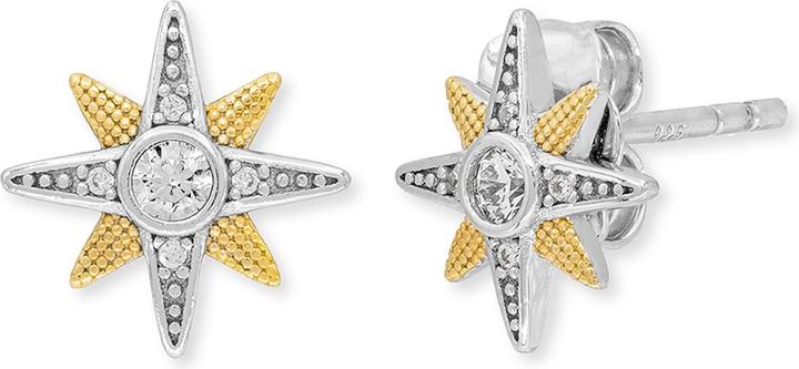 Engelsrufer Ohrstecker Newstar Bicolor (925er Silber, Farbstein)