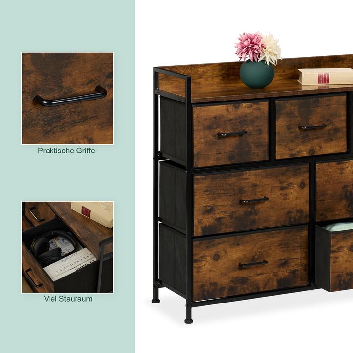 Image du produit Relaxdays Kommode (100 x 30.50 x 85 cm)