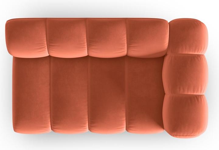 Image du produit Micadoni Canapé Modulable Droit en Velours, "Lupine", 2 Places, 145x95x70Fabriqué en Europe (2 places)