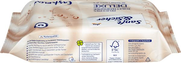 Actual product image dm Sanft&Sicher Deluxe Cashmere Moist Toilet Paper Refill Pack (1 pcs.)