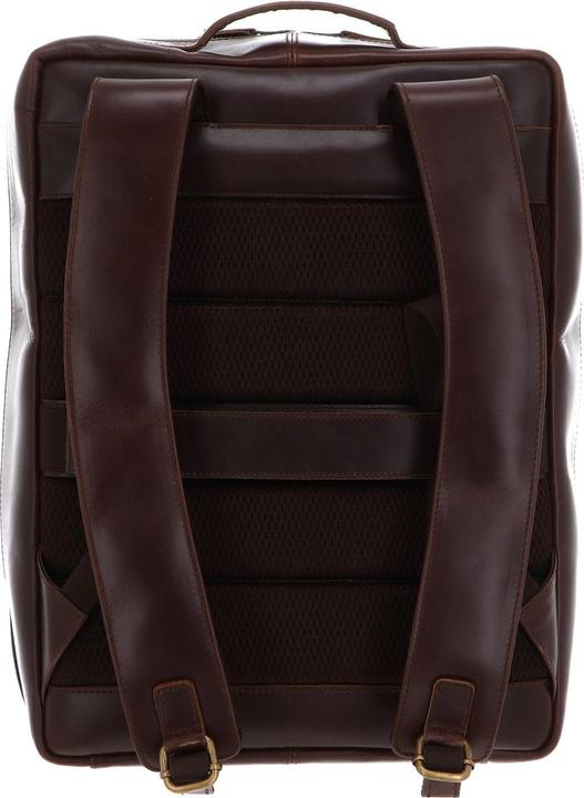 Actual product image Buckle & Seam Leder Rucksack Mik Braun/Dots