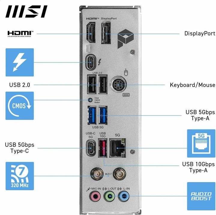 Produktbild MSI PRO B860M-A WIFI (LGA 1851, Intel B860, mATX)