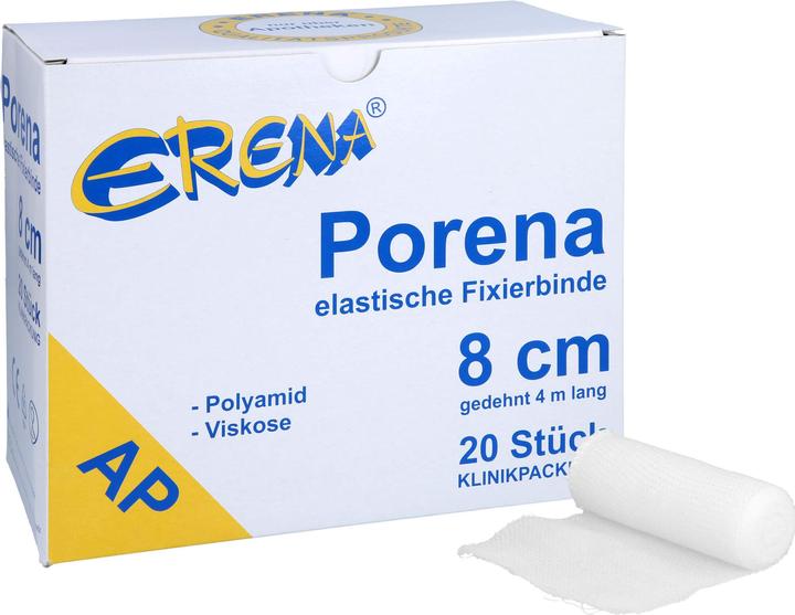 Actual product image Erena PORENA (AP) hochelastische Fixierbinde 8cm, 20 St BIN