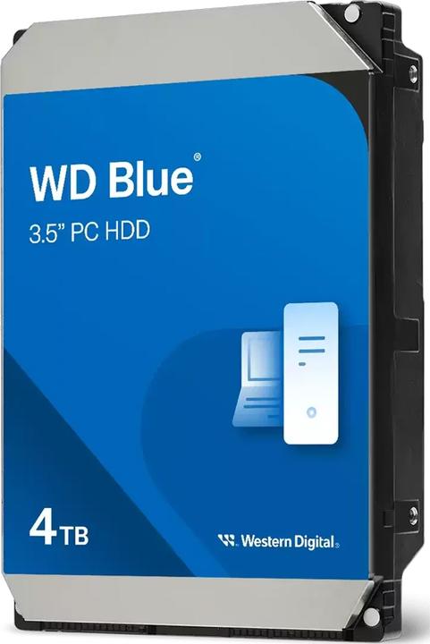 WD HD3.5/" SATA3 4TB WD40EZZX / 5.4k Blue (Di (4 TB, 3.5")