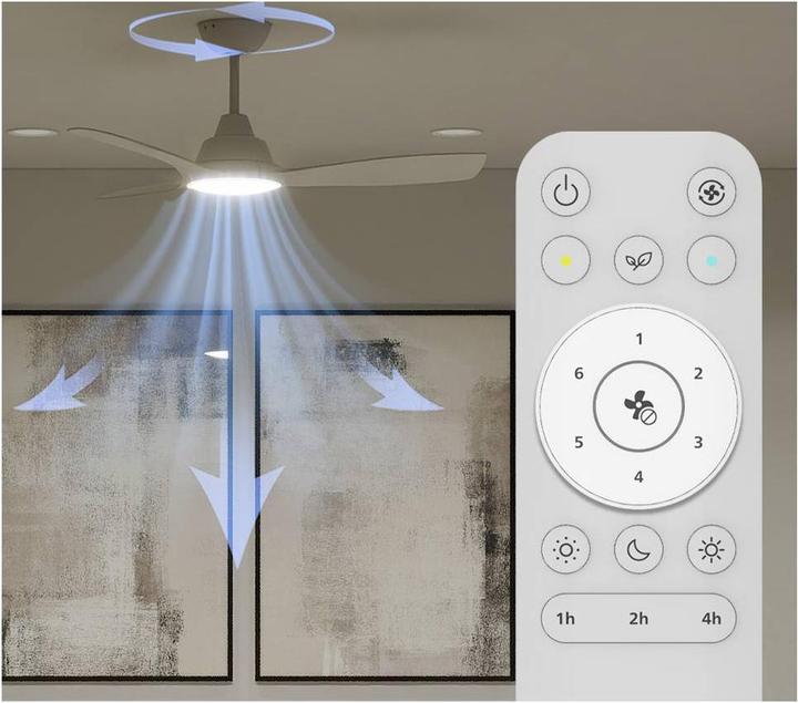 Produktbild Philips Ventilator mit festen Flügeln und LED-Beleuchtung (50 dB)