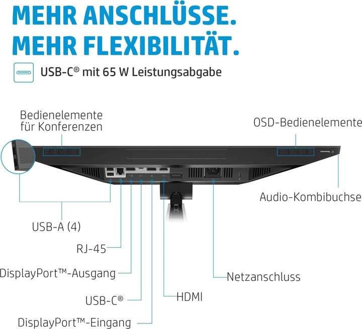 Actual product image HP E24m G4 (1920 x 1080 pixels, 23.80")