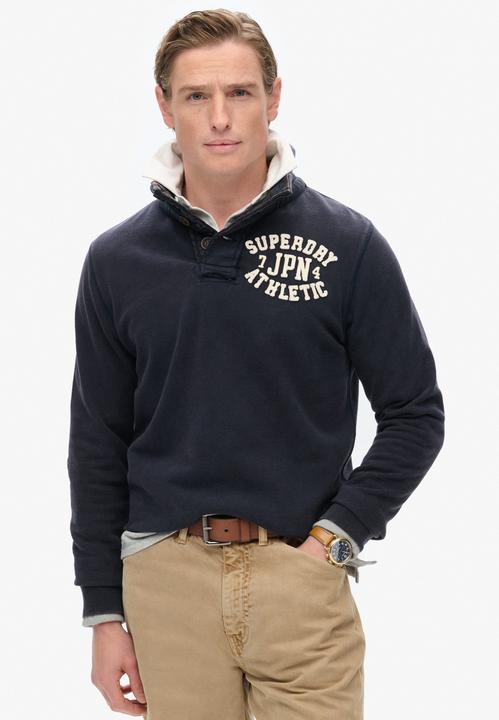 Actual product image Superdry Vintage Athletic Henley Jumper (L)