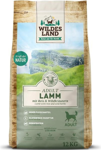 Produktbild Wildes Land Trockenfutter Lamm mit Reis & Wildkräutern, 12 kg (Adult, 2 Stk., 12000 g)