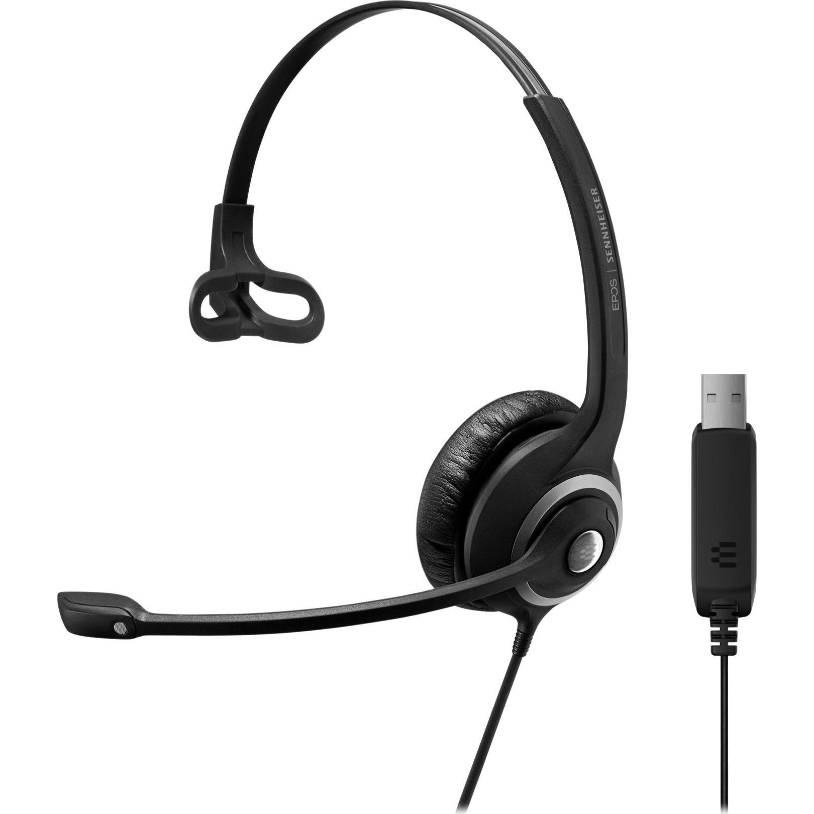 EPOS SENNHEISER IMAPCT SC 230 USB Cuffia monofonica (Cablato, USB-A), Cuffie da ufficio, Nero