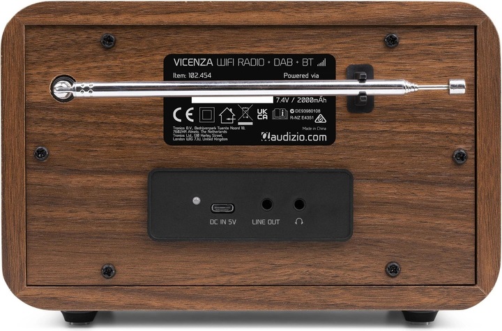 Immagine prodotto Audizio DAB+ Radio Vicenza Braun, Radio Tuner: Internetradio, FM (Web radio, FM, DAB, WiFi, Bluetooth)