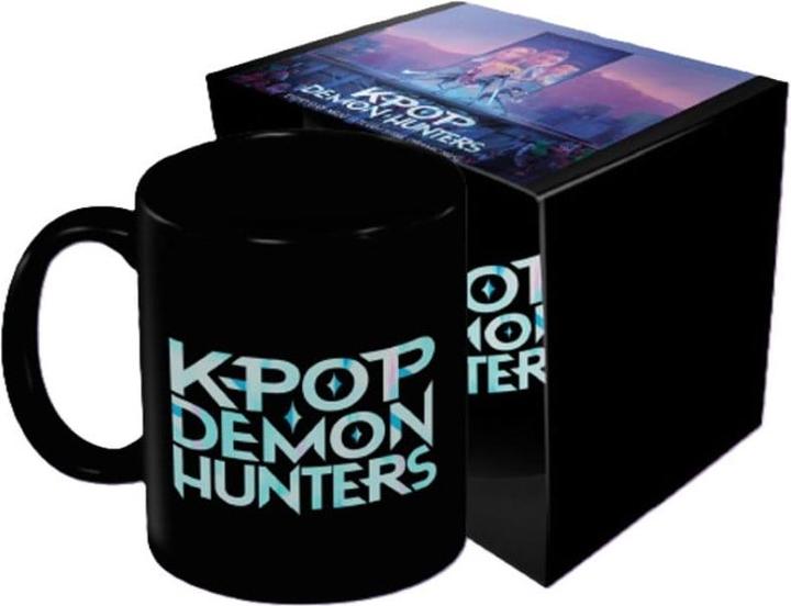 K Pop Demon Hunters  HUNTRX Crew  Mok, Zwarte Premium Keramische 315 Ml Koffiemok Popcultuur Fanartikel Voor Echte Fans 3541797202