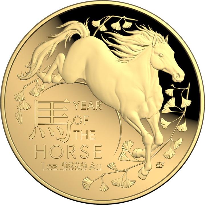 Royal Australian Mint Gold Lunar Pferd 1 oz PP gewölbte Prägung - RAM 2026 (2026)
