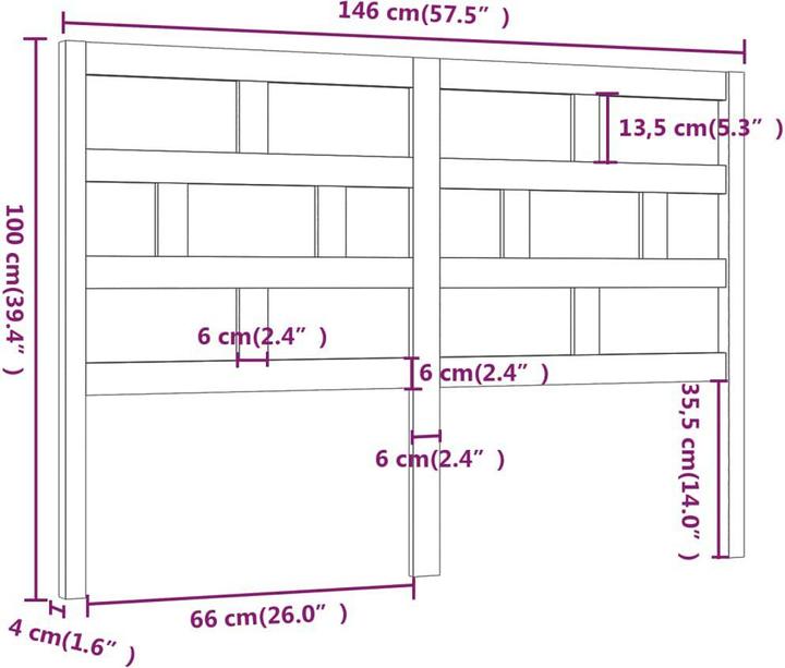 Actual product image VidaXL Dekava (146 x 4 x 100 cm)