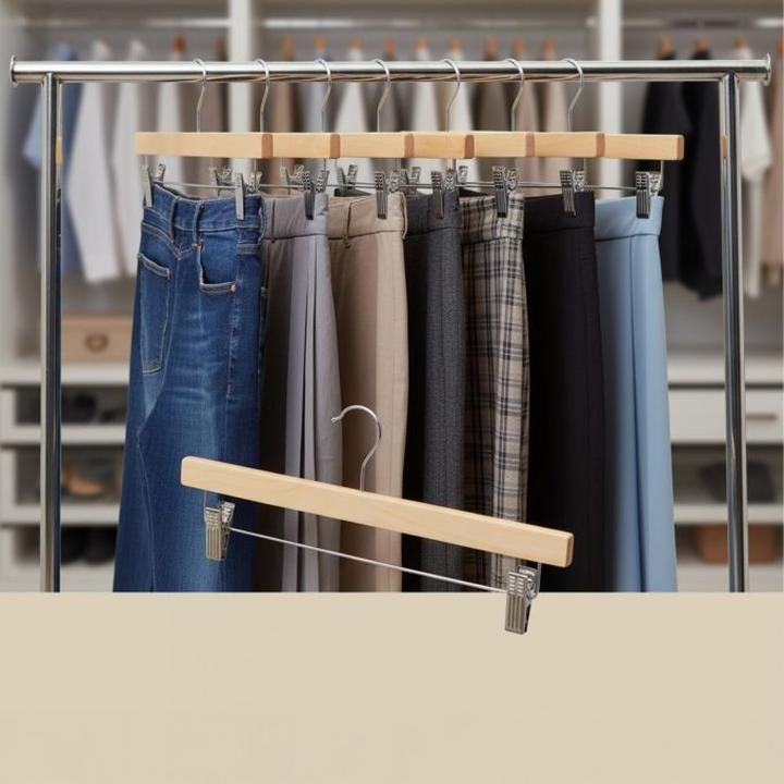 Actual product image Relaxdays Pants Hangers (12x)